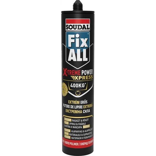 Soudal Fix All X-treme Power Express ragasztó 280ml Soudal Fix All X-treme Power Express ragasztó 280ml